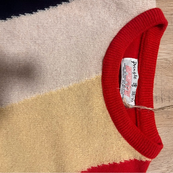 Pringle Red, Cream, and Tan Sweater - Picture 3 of 3